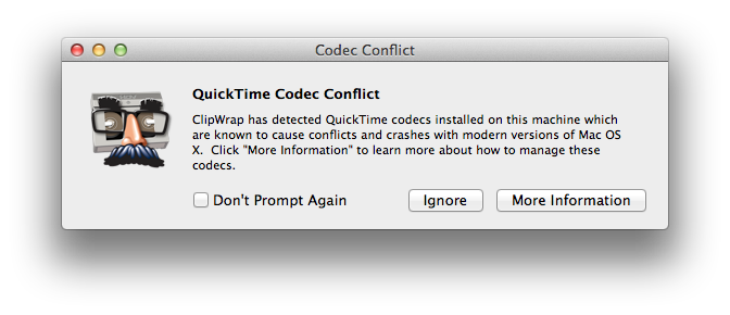 Codec Conflict Alert