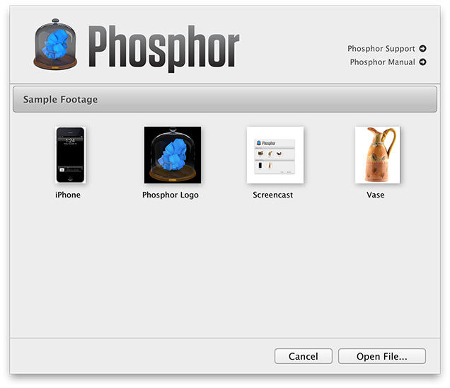 Phosphor File Browser